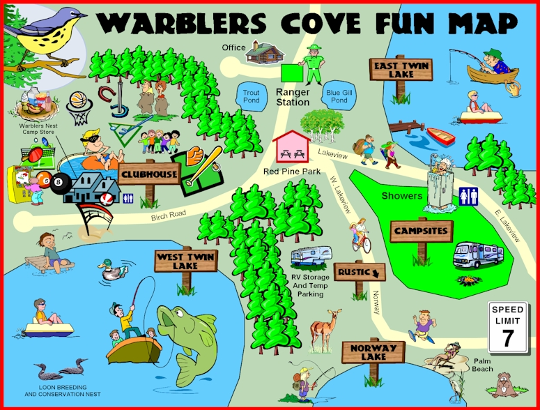 Cove Reading Program Directions Map